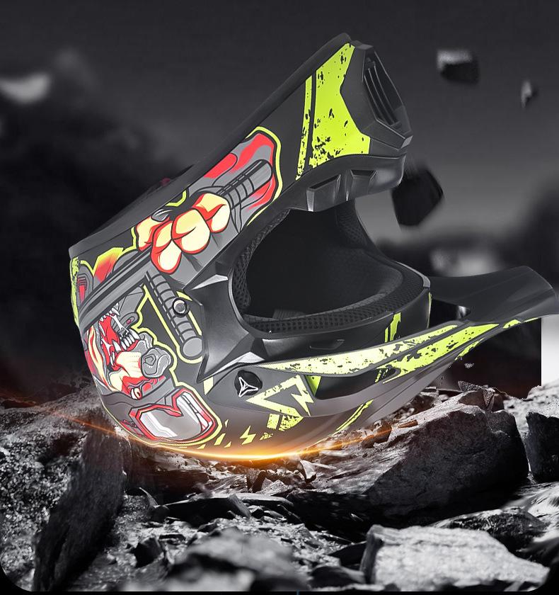 DOT Approved Full-Face Off-Road Motorcycle Helmet - Speed Reduction Safety