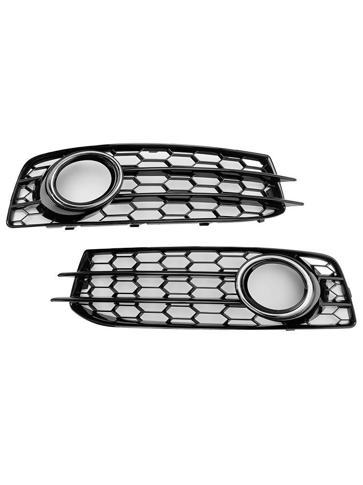 Honeycomb Front Bumper Fog Light Grille Cover Fit A3 8P S-Line 2009-2012