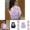 Adorable Princess Cartoon Backpack For Girls In Pink And Purple Ideal For Ages 3 To 6