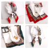 Fashionable Small Square Scarf with Unique Print for Office or Casual Wear Comfortable and Easy Care Bandana Scarves