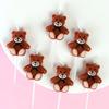 5PCS Bear Shaped Candles Cupcake Topper Baby Shower Favors 5 Bear Candles for Guests for Bear Party Supplies Decorations