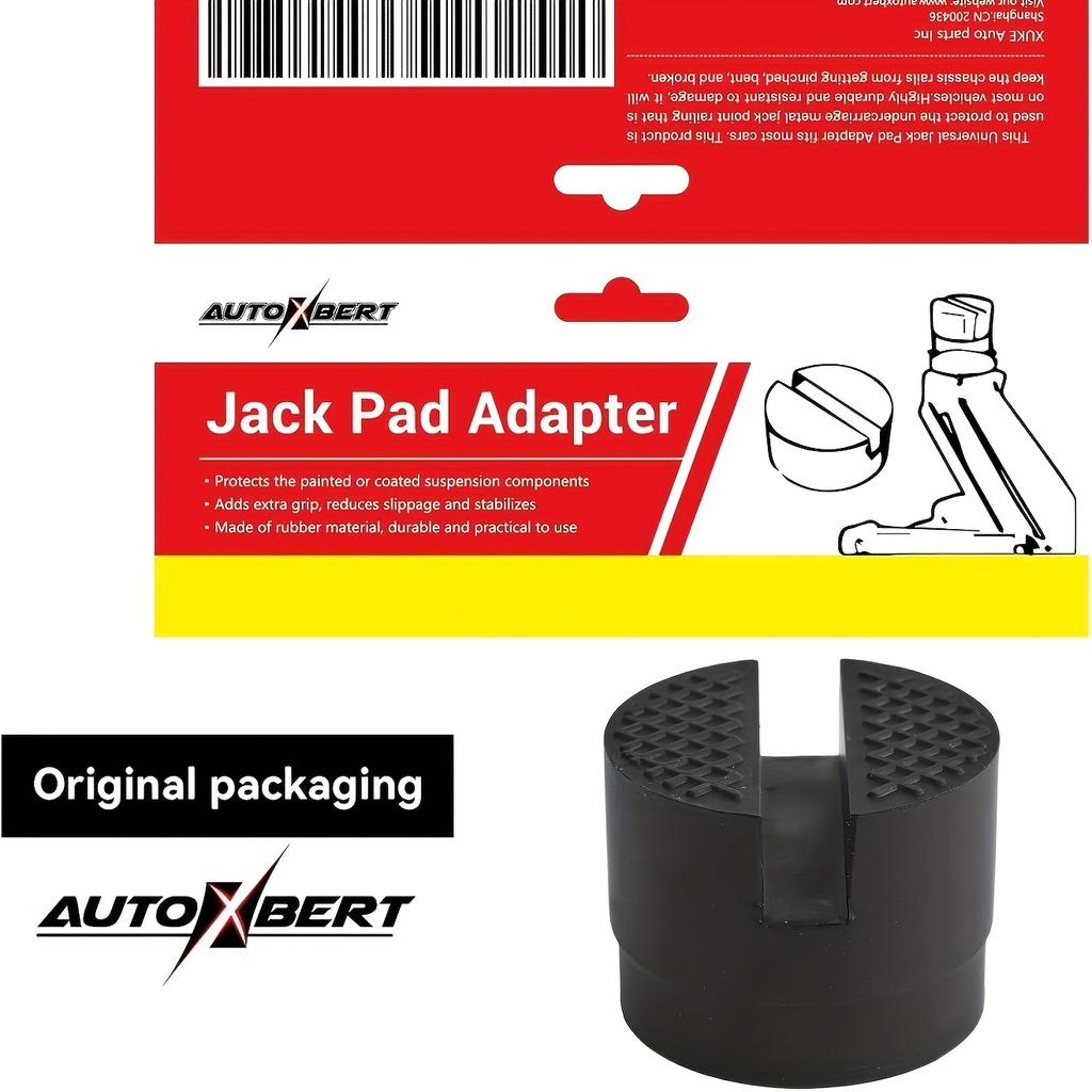 Car Jack Pad - Thickened Wear-Resistant Rubber, Shock Absorbing Support Block for Tire Replacement & Height Increase