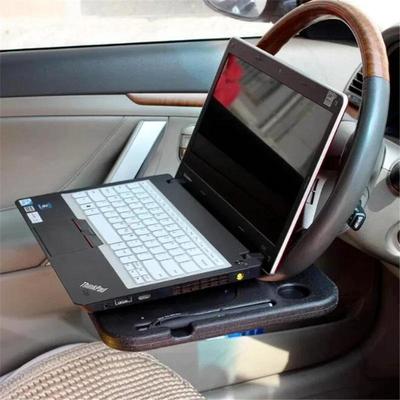 Household Convenience Car Universal Laptop Stand Food Beverage Stand Desk Steering Wheel Tray Table Stand Accessories