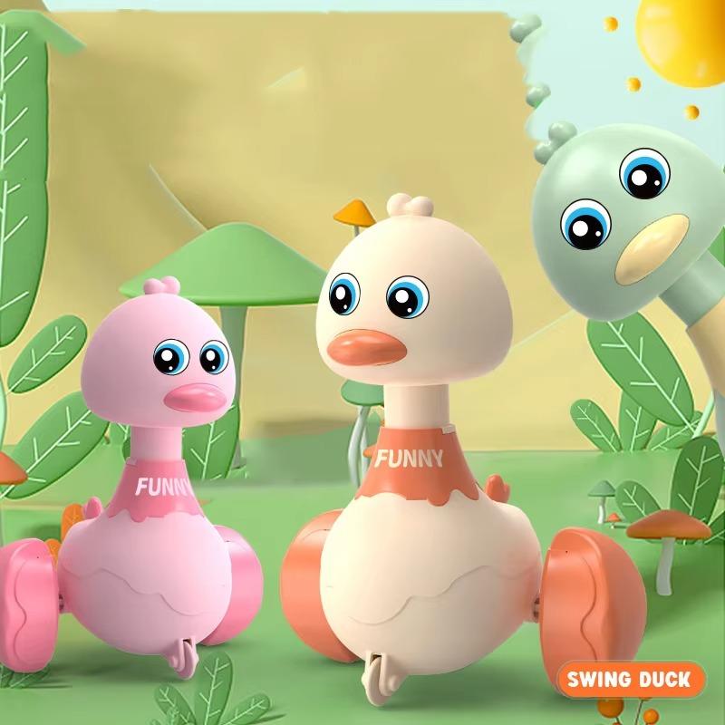 Toddler Learning To Climb Toys 1PCS Press Duckling Toys Pull Back Car Inertial Gliding Baby Learning To Crawl Baby Cute Toys