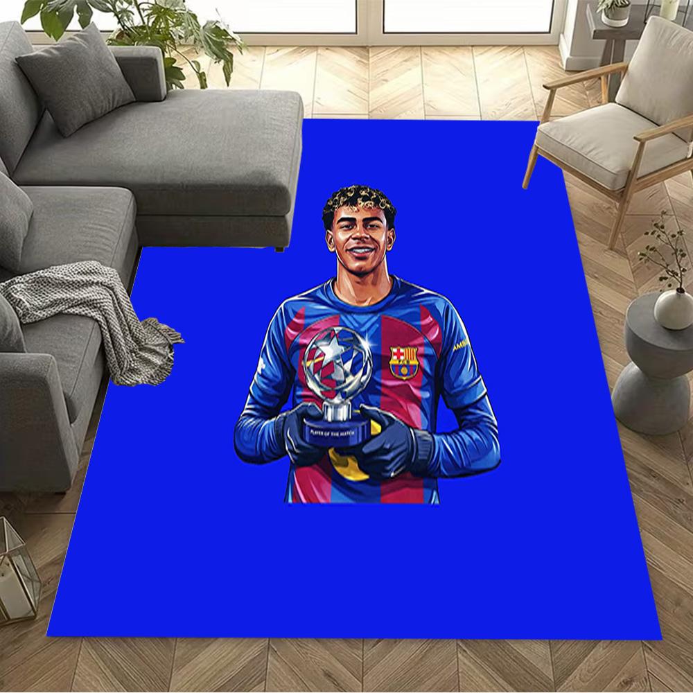Lamine Yamal's Musik Sport Fusion Teppich Perfekt für Wohnzimmer Schlafzimmer Küche Balkon Rutschfester Teppich Anime Büro Dekoration Geschenk für Festivals