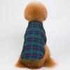 New pet clothes dog plaid lining two legs teddy bommy French bucket shirt clothing British style dog shirt