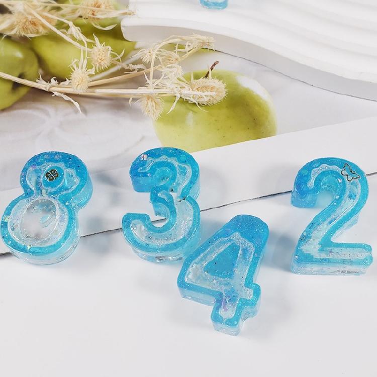 Number Mold 0 To 9 Silicone Mould Epoxy Resin Molds for DIY Handmade Art Crafts