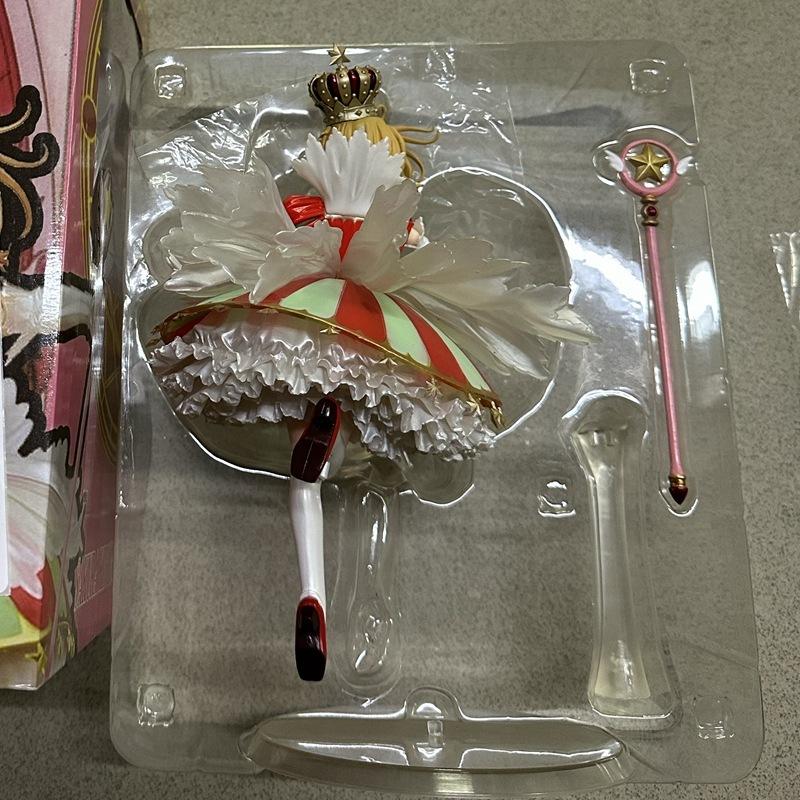 28cm Card Captor Sakura Sakura Dress Up Kawaii Anime Figure Model Statue Collection Desktop Decoration Ornament Toys Gifts