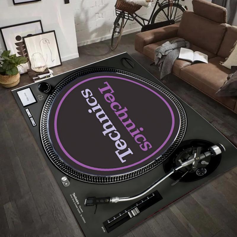 

Musical Instruments Pattern Rug Colorful Soft Non Slip Carpet With Diverse Instrument Designs For Music Room 40x60cm