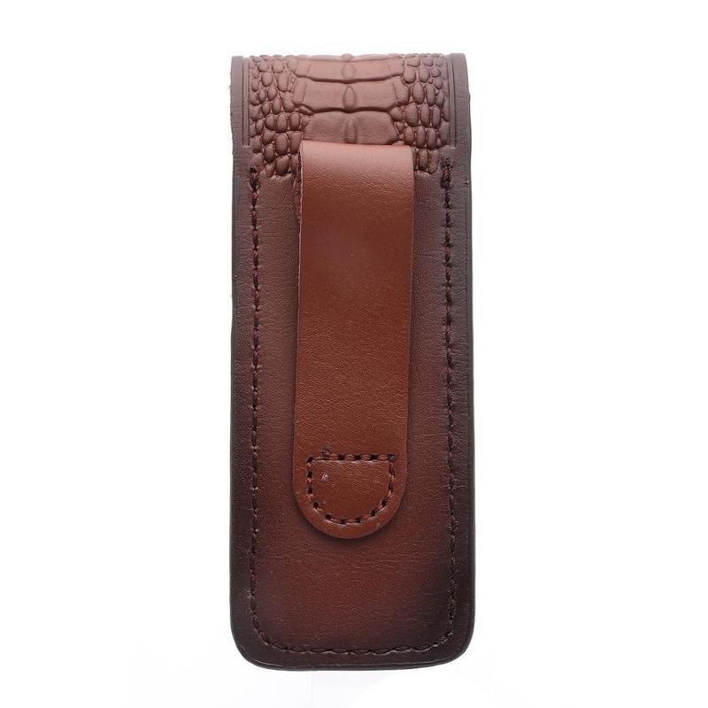 Hochwertige Taschen Jagd Leder Scheide Halter Klappmesser Werkzeug Camp Outdoor Tragen Taschenlampe Hülle Gürtelschlaufe Hülle