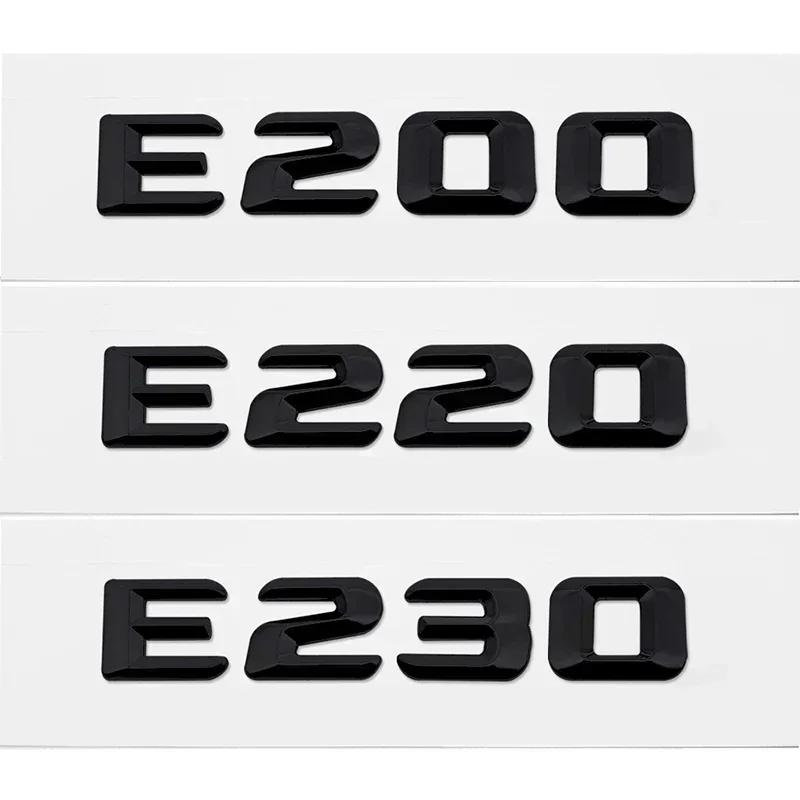 Car Tail Letter Number Emblem Sticker Rear Trunk Badge Decal for Mercedes Benz E Class E53 E55 E63 E200 E220 E230 E240 E250 E260