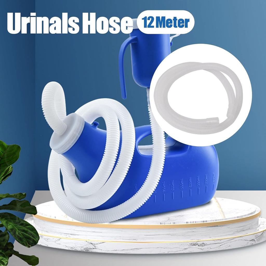 BQLZR Replacement Hose Tube 47.24inch Length Plastic for Protable Urinal Pee Bottle