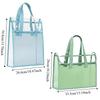 Large Capacity Transparent Exam Bag PVC Document Bag Study Test Paper Storage Bag  Storage Pouch