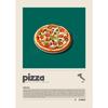 Manga Style Cartoon Food Kitchens Accessories Poster Sushi Pizza Tacos Ramen Foods Wall Art Pictures Canvas Painting Home Decor