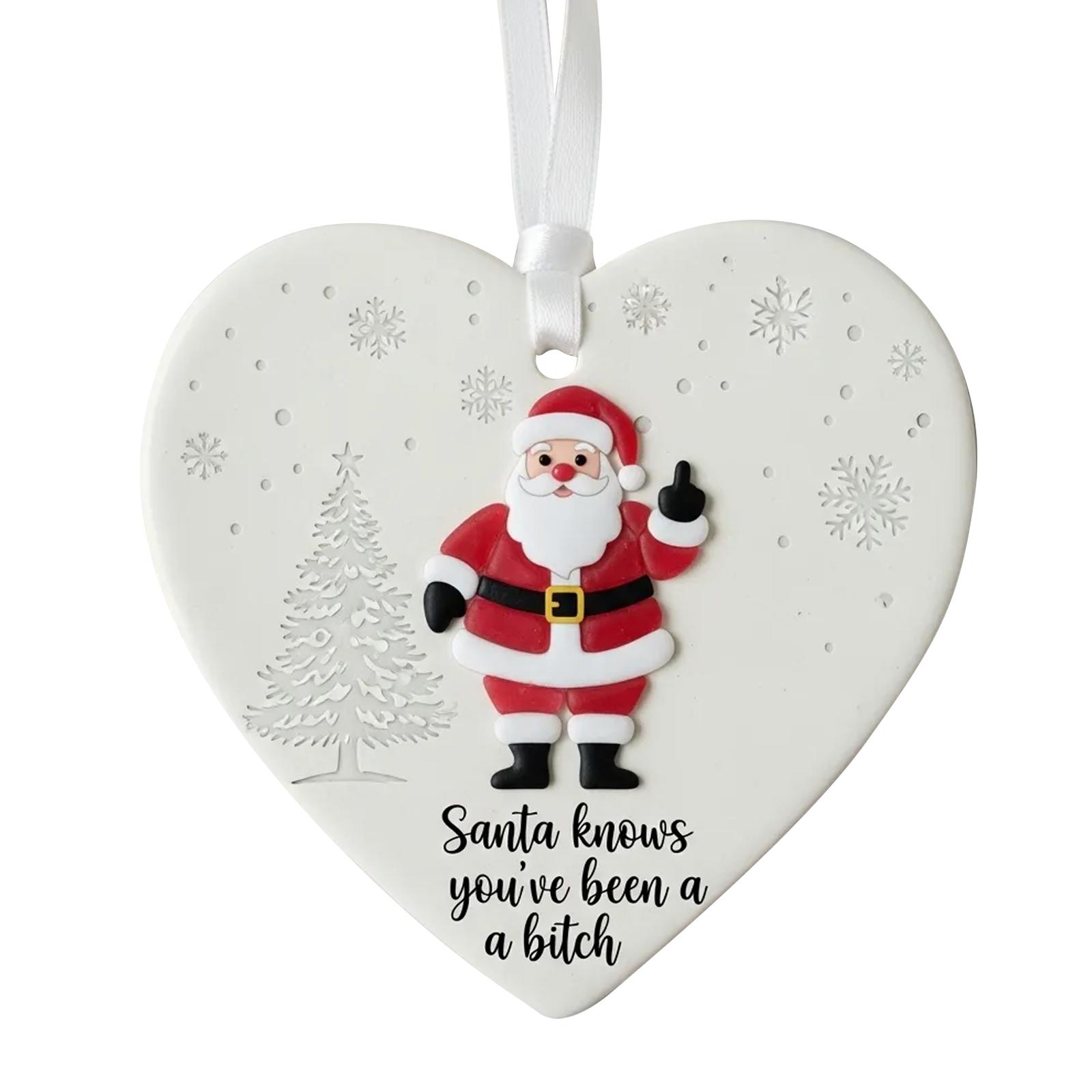 

Fun Christmas Ornaments, Exquisite Old People Ornaments, Acrylic Ornaments 2D One Size