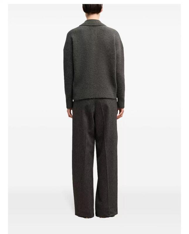 2025 Herbst/Winter Unisex Locker Gestrickter Pullover mit Herzstickerei Langarm-Oberteil