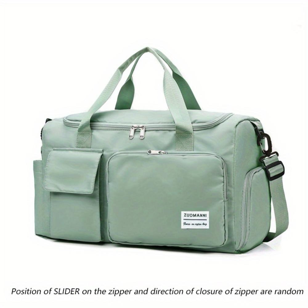 Unisex Large-capacity Travel Bag - Polyester, Fitness Bag with Multiple Compartments, Adjustable Shoulder Straps for Women's Duffel Bags, Fitness Bags