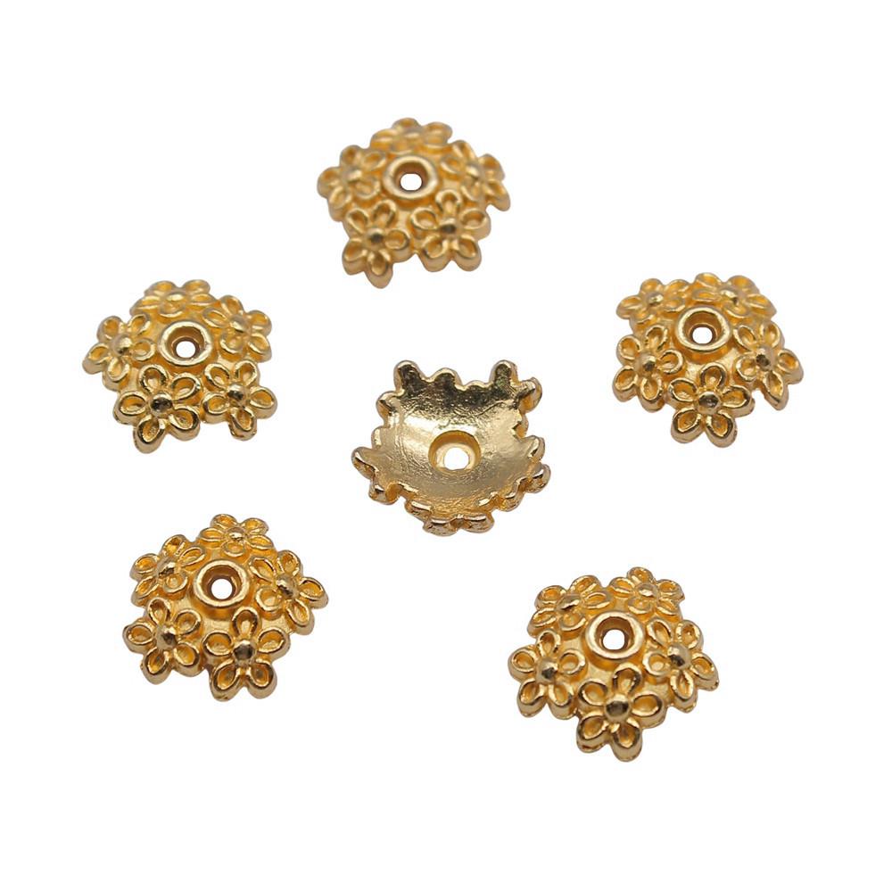 Flower Bead Cap Spacer Findings Ornate Covers For DIY Jewelry Making Materials