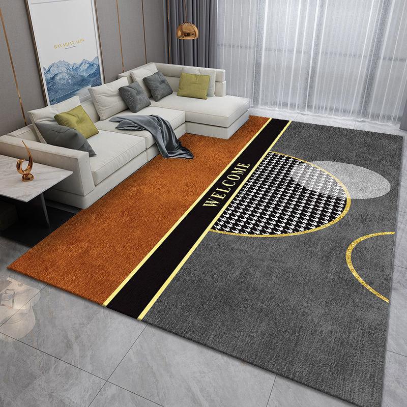 Light Luxury Printed Carpet for Home Living Room Coffee Table Bay Window Bedroom Japanese Style Carpet