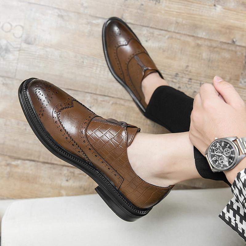 Fashion Shoes Men Casual Leather Business Shoes Formal Dress Tenis De Hombre Moccasins Mokasin Tenis Caballero Designer Fashion
