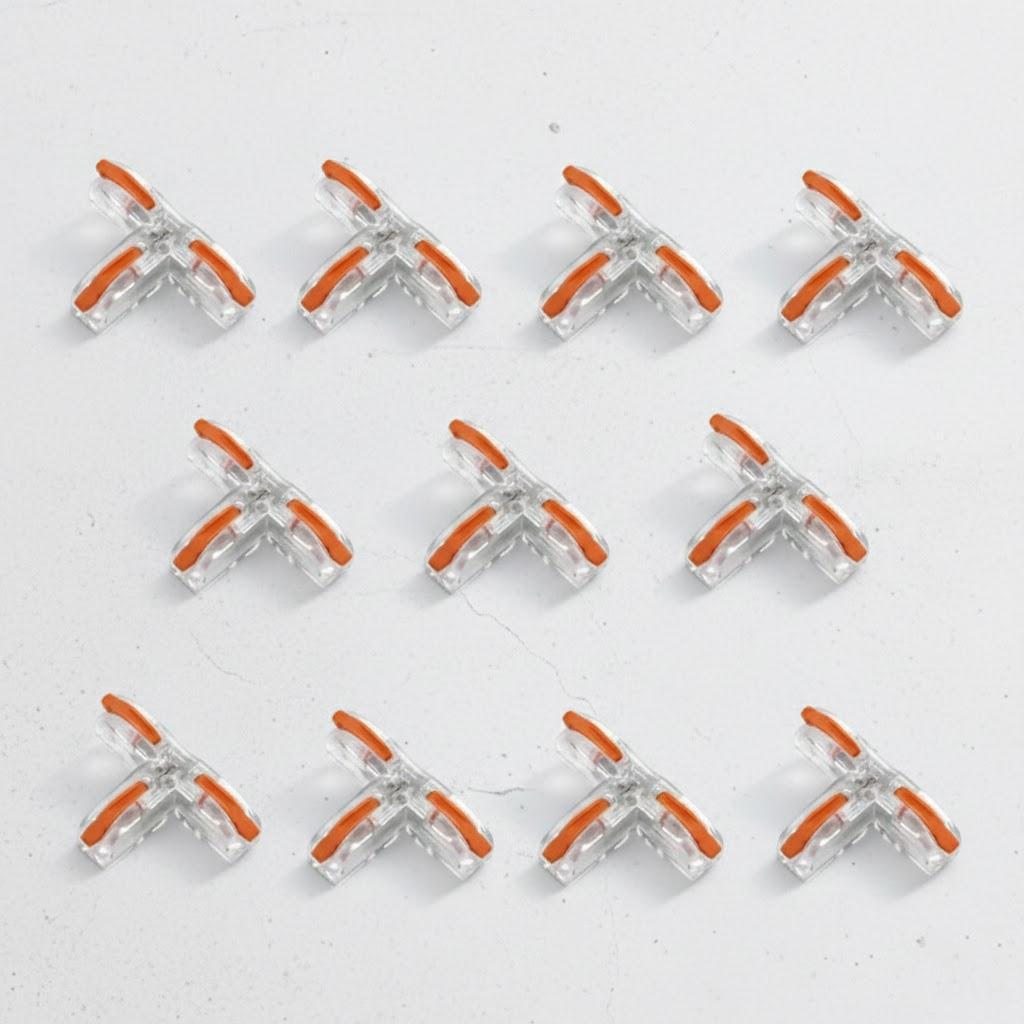 

Universal T Type Push in Fast Wire Connector Terminal Block for LED Lighting Home Electrical Splitter