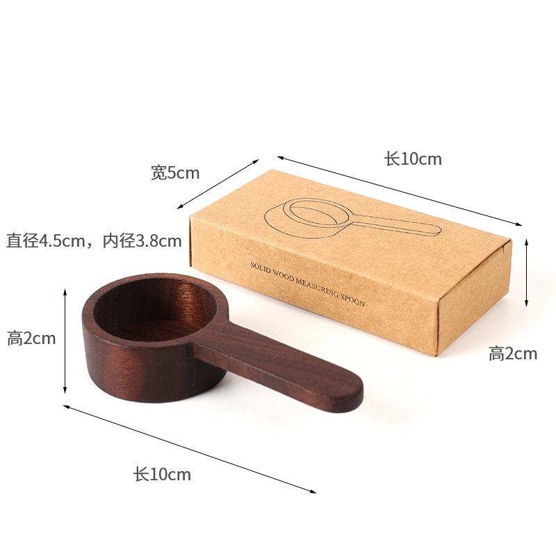 Drewniany zestaw łyżek z miarką kuchenne łyżki z miarką miarka do kawy i herbaty cukier miarka do przypraw miarka narzędzia do gotowania w domu
