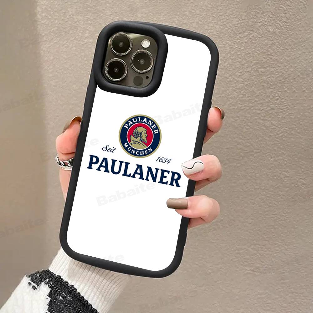 

German Beer p-Paulaners Phone Case For iPhone 17 16 15 14 13 12 11 Pro Max 16E Plus INS Soft Cover iPhone 14pro max