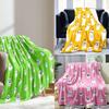Halloween Cute Spoopy Ghosts Candy Blanket Flannel Autumn Portable Lightweight Thin Throw Blanket Sofa Travel Bedding Throws