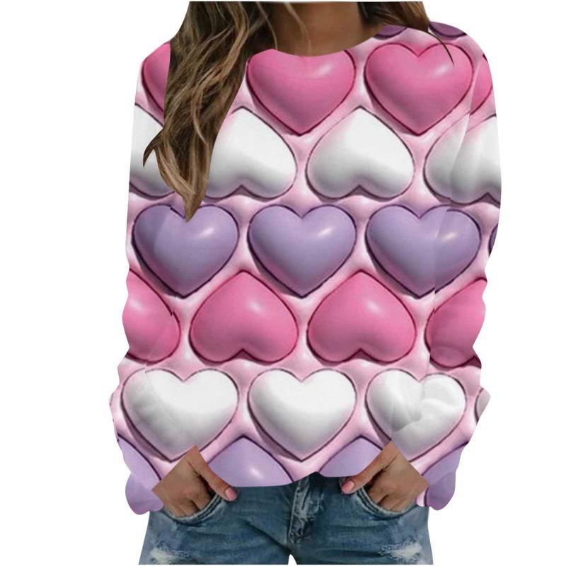 Christmas Sweatshirts Flower Floral 3D Print Women Autumn Fashion Hoodies Streetwear Y2k Pullovers Harajuku Tops Woman Clothing