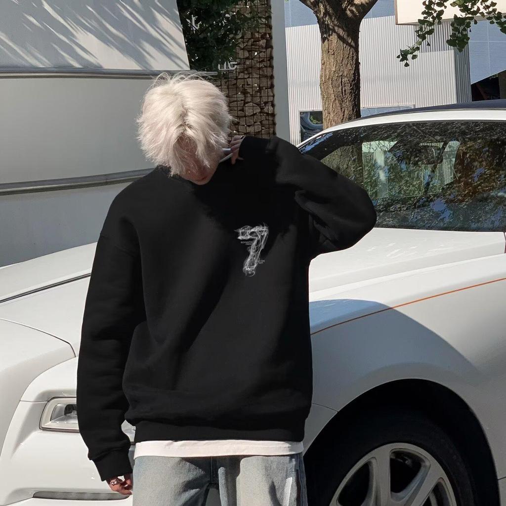 Unisex Trendy Long Sleeve Printed Hoodie - Stylish, Cool, and Versatile Casual Top