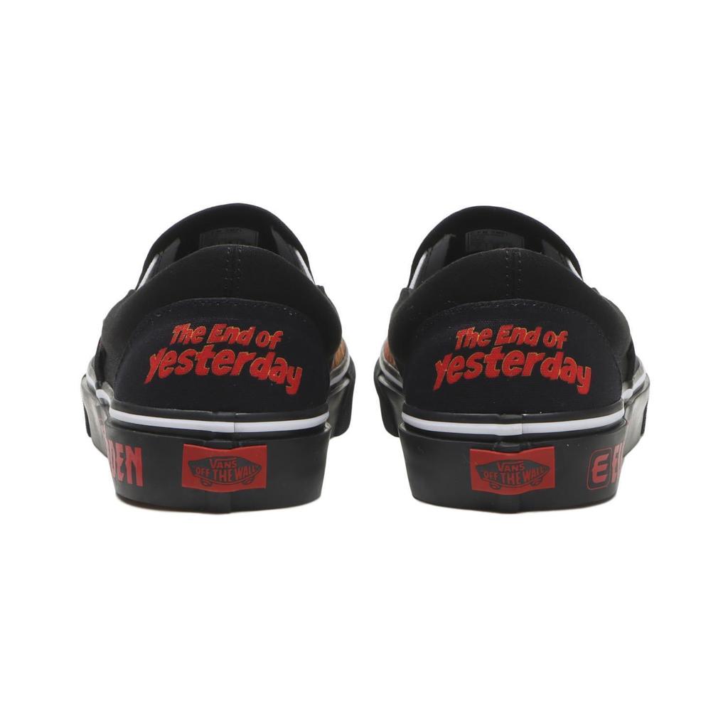 687689-0001 ELLEGARDEN A Vans Slip-On Black Red (V98CF ELLE) (Men's)