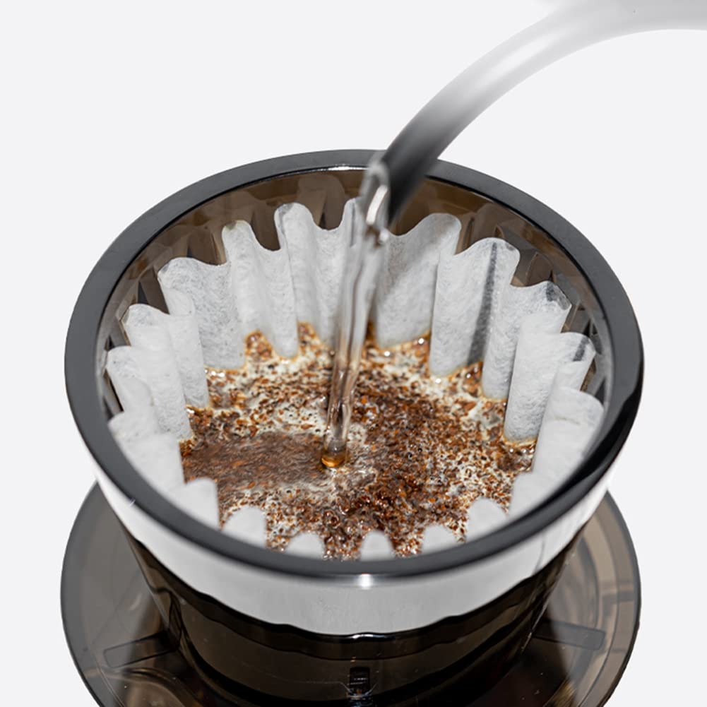 Haskoss B75 Wave Coffee Dripper with Crystal Eye Coffee Filter for Consistent Coffee Coffee, Clear