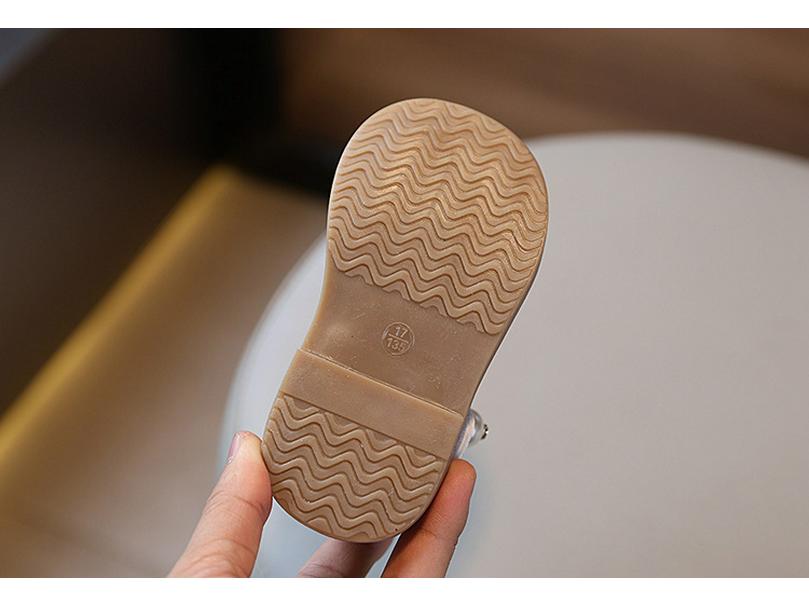 Kids' Leather Bow Shoes - Soft Sole, Non-slip, Korean Style for Spring/Autumn 2026