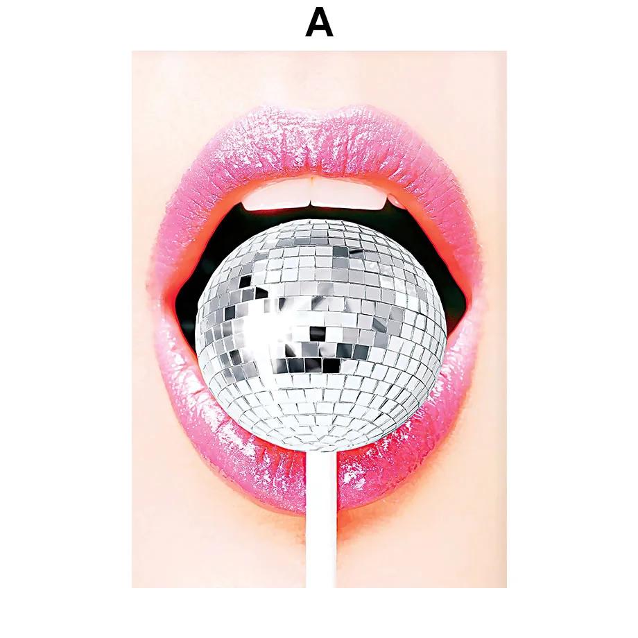 

Pink Graffiti Retro Poster Print, Aesthetic Preppy Gallery, Wall Art, Canvas Painting, Pictures for Livingroom, Bathroom Decor 21x30cm No Framed