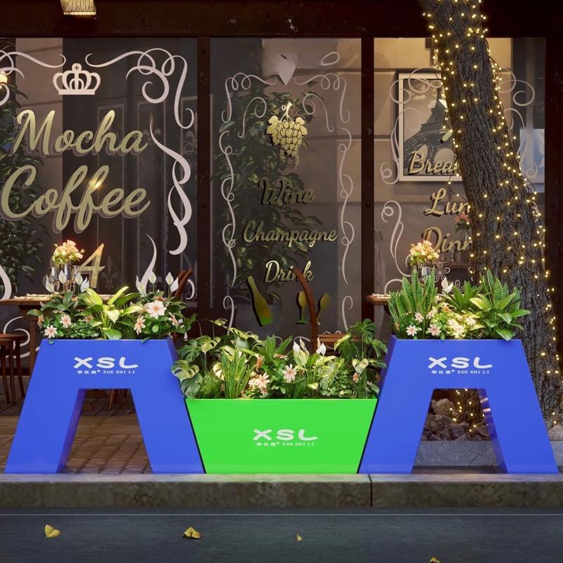 YunDuo A+U Outdoor Iron Planter Box