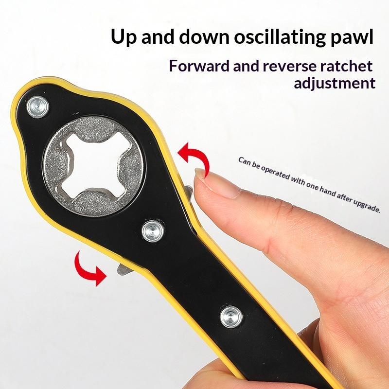 Labor Saving Jack Ratchet Wrench Car Long Handle Scissor Jack Lug 360° Forward And Reverse Knob Garage Tire Wheel For Motorcycle