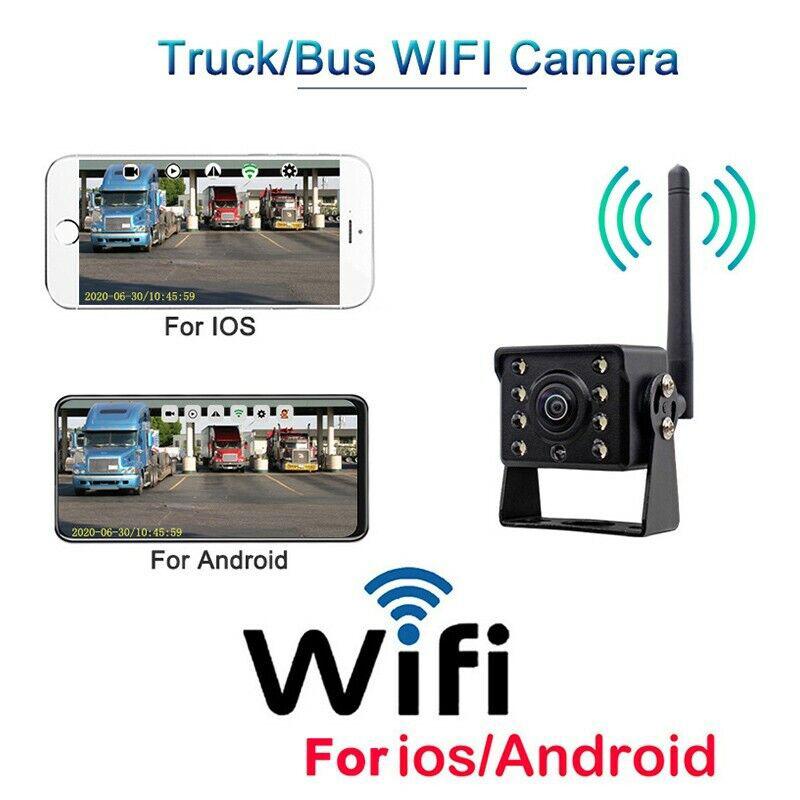 

WCA102 WiFi Wireless Camera for 12-36V Car,Bus HD 1080P Infrared Night Vision Rear View Camera Type A