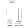 Non-slip Freestanding Toilet Paper Holder Single Pole Floor Standing Paper Dispenser  Bedroom