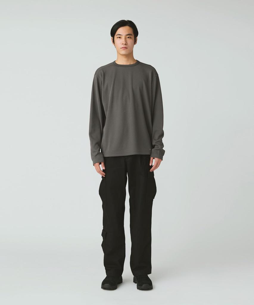 Snow Peak Dry Thermal Cut and Sew Long Sleeve and Size Charcoal L/S T-Shirt SW-25AU011, T-Shirt, Men's Women's, L,