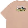 Converse T Shirts Men's Khaki Crew Neck Moderate Straight Fit 10025882-A03
