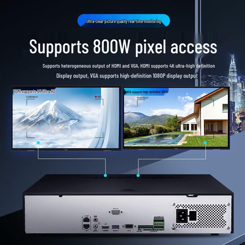 Hikvision DS-8816N-R8 16-Channel 8-Bay Network Video Recorder with Hard Drives CN plug (adapter included)