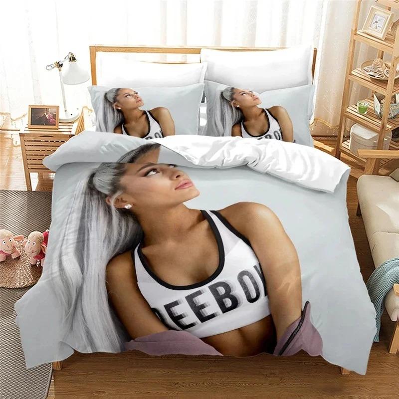 Ariana Grande Fashion Pop Singer Bedding Set Bedroom Soft Modern Bedspreads Comefortable Kids Duvet Cover Quilt Cover Pillowcase
