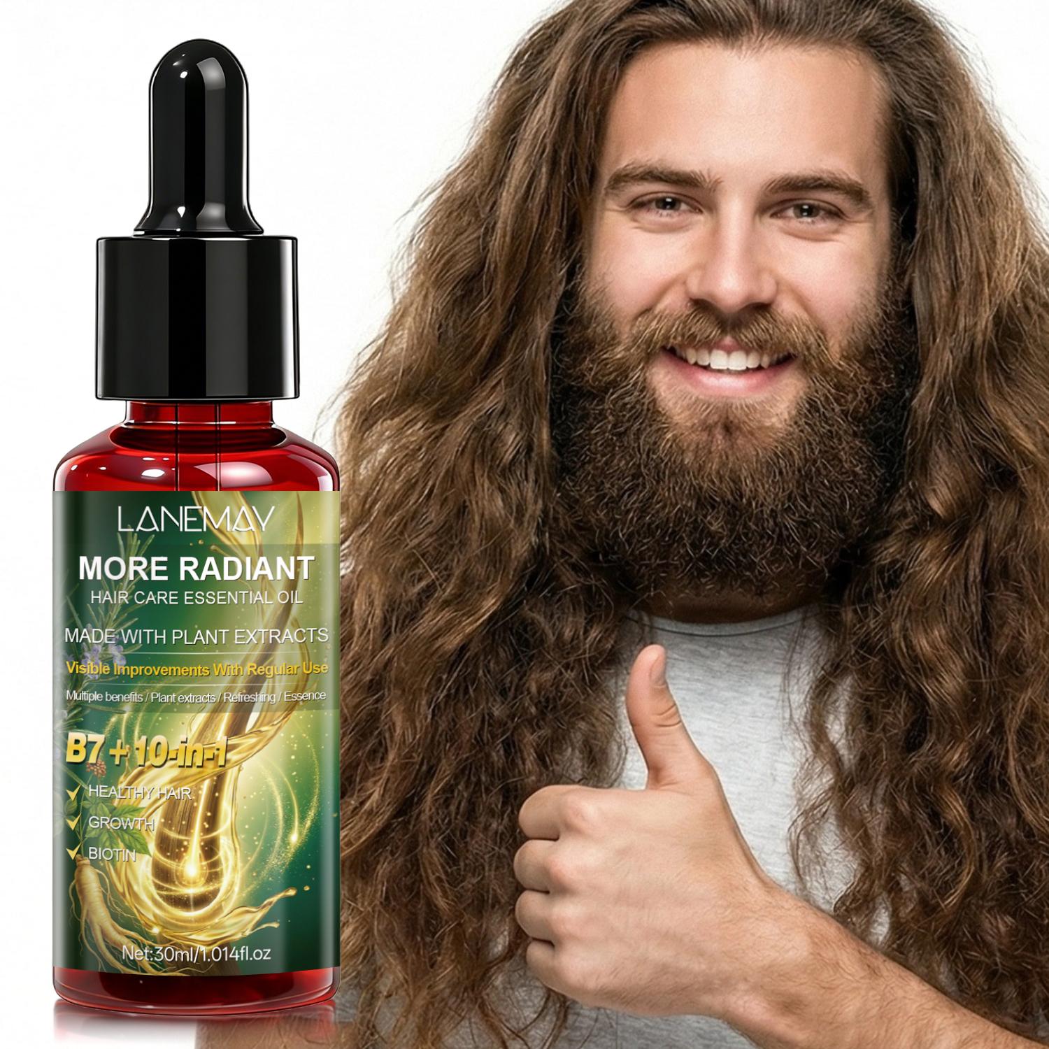 

Hair Care Essential Oil-Moisturizes Dry Hair And Reduces Frizz For Smooth, Manageable Locks- Leaves Hair Shiny & Soft-30ml