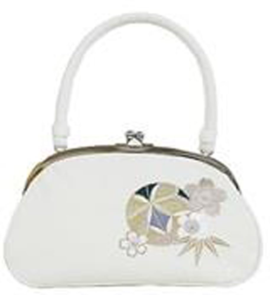 Ando Cherry Blossom Embroidered Bag White SBC-6 Women's