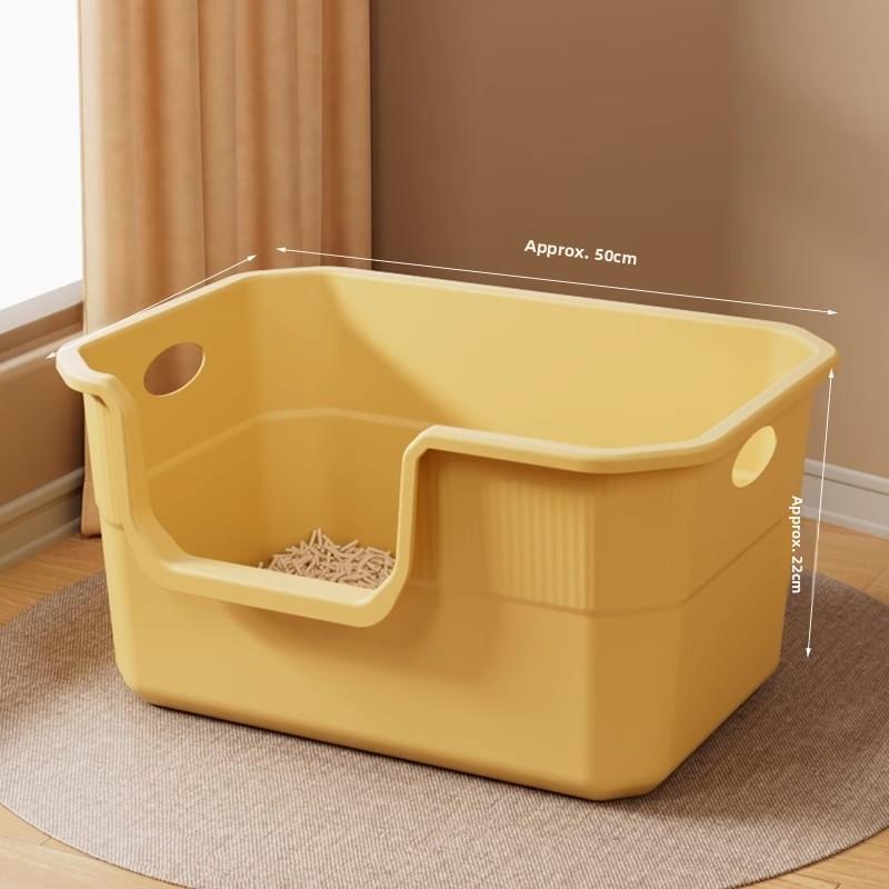 Extra Large Open-Top Litter Box Anti-Spla Giant Size Toilet for S Pet Supplies Sand Pan Special Large Size