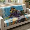 Anime Cowboy Tapestry Horse Rider Wall Hanging Aesthetic Retro Manga Room Decor For Bedroom Dorm College Cool Wall Art Backdrop