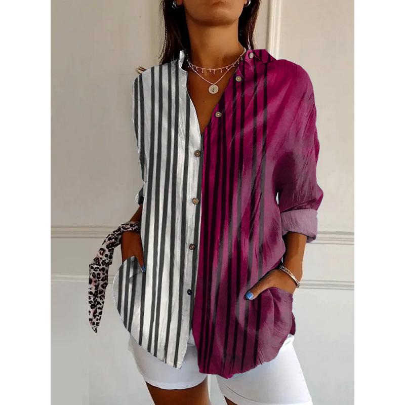 3D Abstract Pattern Women's Long Shirt with Drop Shoulder Sleeves