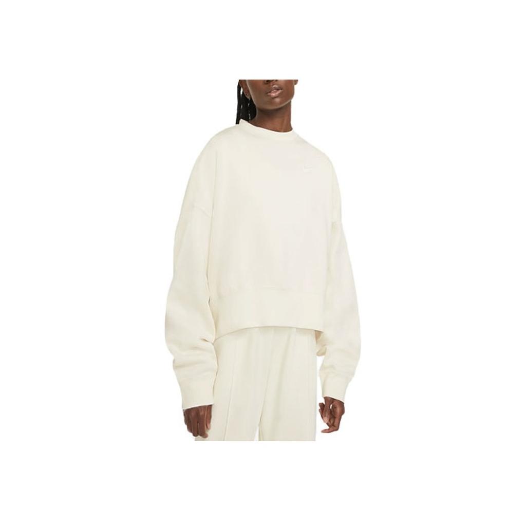 Nike Sportswear Essential Loose Fit Crewneck Sweatshirt Women Sweatshirts Coconut-Milk CK0169-113