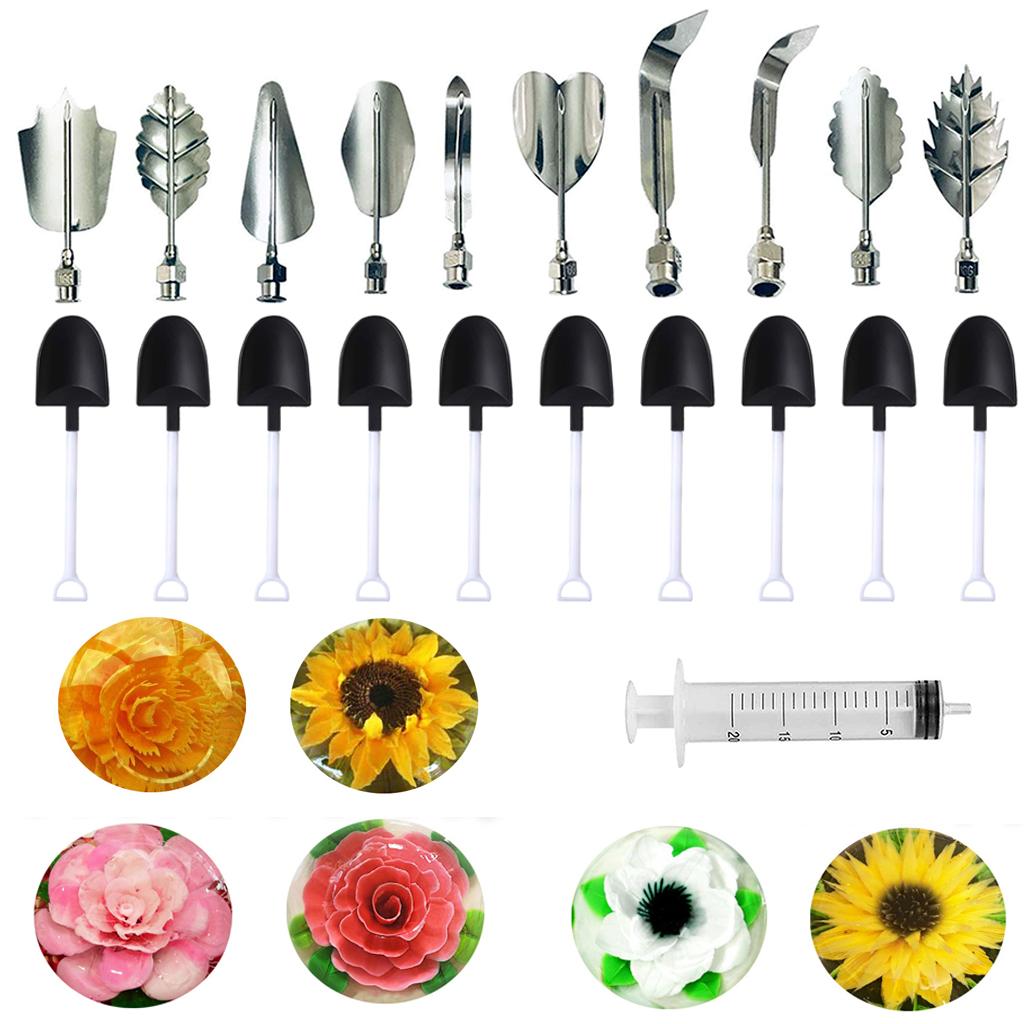 3D Jelly Flower Cake Gelatin Art Tool Russia Nozzle DIY Cake Decorating Tools