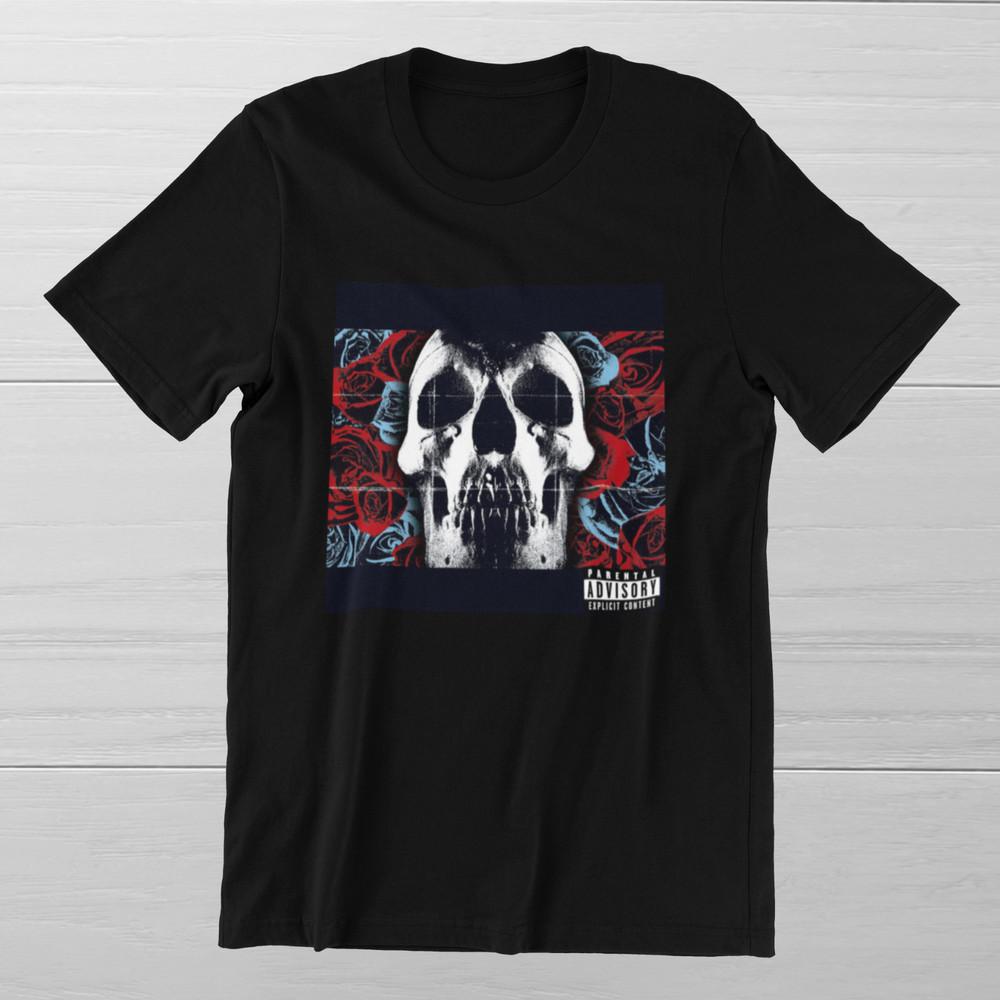 

DEFTONES Album Cover Rock Band Skull Roses Art on Ring Spun Cotton Tee Unisex T-Shirt M